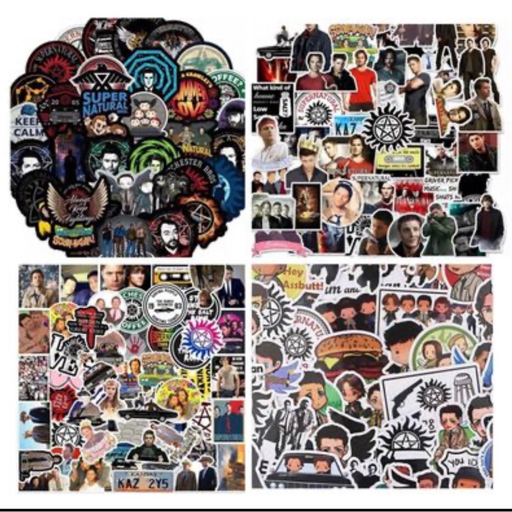 $2 Supernatural stickers 10 at random $2 when bundled with 3 or more items